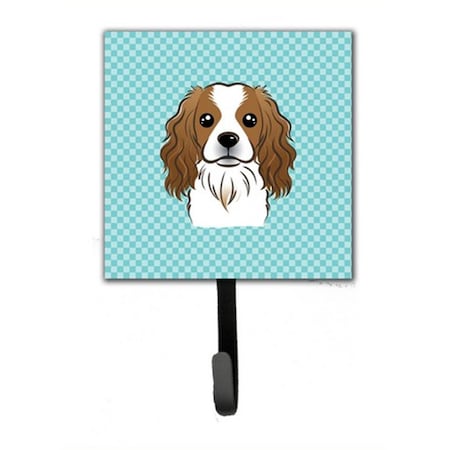 Jensendistributionservices Checkerboard Blue Cavalier Spaniel Leash & Key Holder MI1715748